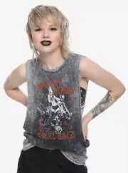 DC COMICS HARLEY QUINN & THE SKULL BAGS GIRLS MUSCLE TOP