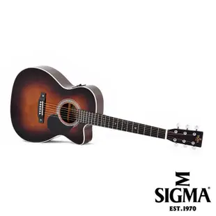 【又昇樂器】無息分期 SIGMA OMTC-1E-SB 面單板 OM桶身 木吉他