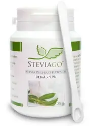 Stevia Pulver Steviosid Extrakt aus 100% Stevia davon min. 97% Reb-A 25g mit ...