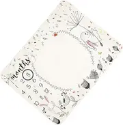 LOLIPPYY 1 Set Photography Blanket with Frame Marker Flannel Photo Prop for Monthly for Newborn Photoshoots