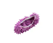 2 Pair Lazy Mop Slipper Floor Polishing Cleaning Sock Shoe Mopping Slipper Cover - 1 Pair Purple