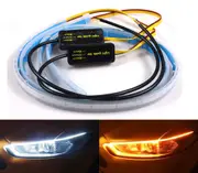 2PCS 60cm Sequential LED Strip Indicator Turn Signal DRL Daytime Running Lights