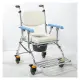 均佳鋁合金洗澡便器椅[可收合]/洗澡椅JCS-208附輪便盆椅-沐浴椅-便盆椅沐浴椅