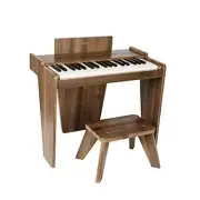 Kids Piano Keyboard, 37 Keys Digital Piano for Kids, Music Walnut Basic