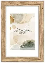 Abio Picture Frame Photo Frame Poster Frame for Photos Pictures Poster Rustic Vintage Boho Retro (Wood MDF, Oak, 10 x 15 cm)