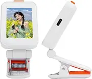 Generic Phone Selfie Screen, Phone Vlog Selfie Monitor Screen with Clamp, Back Camera Selfie Monitor, Bluetooth Remote Rear Camera for Photo Vlog Photo Video Audible Version