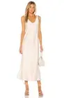 NEW Line & Dot Loulou Satin Dress in Cream Size XS REVOLVE MSRP $88