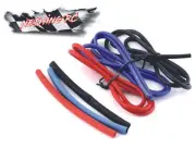 Yeah Racing Silicone Wire Set (Red Black & Blue) (3) (1.9') (20AWG) w/ Heat