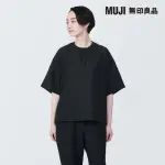 【MUJI 無印良品】聚酯纖維透氣抗污短袖套衫(共2色)