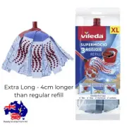 Vileda 3 Action Supermocio XL Strip Mop Refill Extra Long Replacement Mop Head