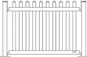 PVC Picket Fence 1350mm high White Temporary 1780mm Wide Portable Fencing Events, 1350h x 1780w Fence