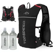 Running Hydration Vest Backpack Lightweight Insulated Pack with 2X Water Bottle