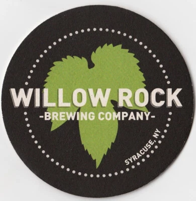 Willow Rock Brewing Co Beer Coaster Syracuse NY