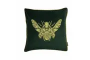 Riva Home Cerana Bee Design Cushion Cover (Emerald Green) (50 x 50cm)