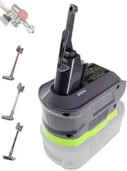 Abatinvo 2-in-1 Adapter Compatible with Ryobi 18V Lithium Battery Convert to for Dyson V7 V8 Handheld Vacuum Cleaner Battery, Compatible with V7 V8 Animal/Absolute/Motorhead Pro/Trigger