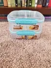Sistema BakeIt, Medium Split Rectangle BPA & Phthalate Free 2.6 cups - Set of 2!