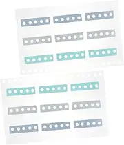 TOGEVAL 2 Sheets Sticky Page Tabs Index Markers for Books Easy to Write No Damage to Pages for Organizing Notes and Highlighting Key Points Convenient for Daily Use