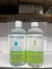 Clean + Easy Pre Wax Cleanse and Post Wax Remove Set, 16 Ounce Each