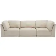 [James Lane] Amelia Modular Sofa Isla Sea Pearl - 3 Piece