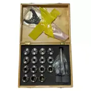 ER40 x 3MT Collet Chuck Set 3" Extension 2-31/64" Nose Diameter 1/8" to 1" Sizes