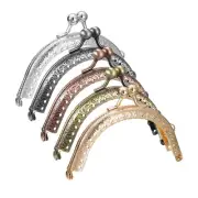 5 Color Metal Purse Frames, 10Pcs 3.3" Kiss Lock Clasp Frame for Coin Purse DIY