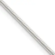 30 Inch Sterling Silver 1.25mm Octagonal Snake Chain