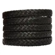 Xsotica® Flat Braided Bracelet Leather Cord 6mm 1 meter