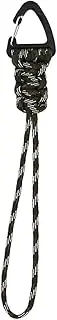 Carabiner Snuffer, Paracord Lanyard for Keys, Paracord Rope Key Chain, Quick Release Hook Clasp, Triangular Loop Lock Clip for Hiking Camping
