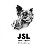 JSL 精工 CHIHUAHUA 動物系列 純銀耳環 吉娃娃 狗 單支耳環 SILVER J4-12-21