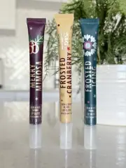 Bath & Body Works HOLIDAY LIP GLOSS Frosted cranberry Merry Mimosa Frosted