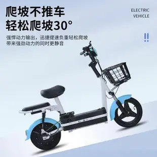 新國標電動車成人兩輪電動自行車鋰電池小型電瓶車雙人助力代步車