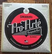 D'Addario Pro Arte Silverplated Wound Clear Nylon Classical Guitar Strings EJ45C