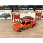 TOMICA 日本製 NO.51 NISSAN BLUEBIRD 藍鳥 紅標 絕版