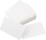Pack of 100 White Blank Playing Cards, Business Cards, Blank Cards, Blank Playing Cards, Flash Cards, Kraft Paper, Business Cards, Flash Cards, Blank, White Postcard, Thank You Card, 54 x 88 mm