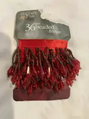 Holiday Time Decorative Beaded Fringe