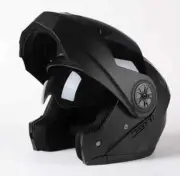 Men Professional Racing Flip Up Helmets ABS Material Modular Dual Lens Helmets