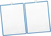 TEHAUX 2pcs Office Wall Organizer Hanging File Folder Holder Large Capacity Wall Mount File Holder for Books Documents Magazines Stain-Resistant Plastic Home Office Storage