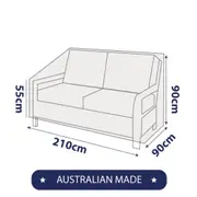 Outdoor Sofa Cover - 210cm / 3 Seater - Australian Made