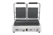 Apuro Double Contact Grill Flat Plates with Timer - Commercial Sandwich Presses (FC384-A) - FC384-A
