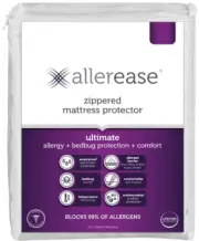 Allerease Ultimate Allergy Bedbug Zippered Mattress Protector, KING - $70