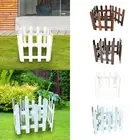 Picket Fence Landscape Edging Border Fence DIY Gardening Length 120cm Sturdy