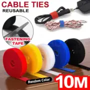 Hook Loop Reusable Fastening Nylon Cable Tie Wire Cord Straps Organizer