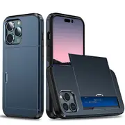 Clear Shockproof Bumper Case Cover For iPhone 15 14 13 12 11 Pro Max XS XR Plus - Dark Blue