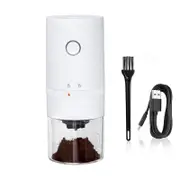 Catzon Electric Coffee Grinder Multi Settings Rechargeable for Espresso-White