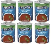 Progresso Creamy Tomato With Basil, Reduced Sodium 18 oz. (6 Cans)