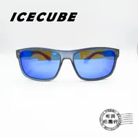 在飛比找樂天市場購物網優惠-◆明美鐘錶眼鏡◆ICECUBE 運動眼鏡/霧透明框透明藍腳/