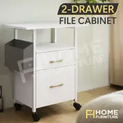 2 Drawer File Cabinet Office Filing Storage Furniture Drawers Document Organiser