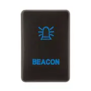 Hulk 4x4 12V Push Button Beacon On/Off Switch with Blue LED Illumination - HU1380B-04