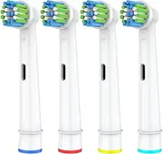 Irfatu Replacement Toothbrush Heads Compatible with Oral B Braun, 4 Pack Professional Electric Toothbrush Heads Brush Heads Refill for Oral-B 7000/Pro 1000/9600/ 500/3000/8000