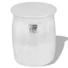 vidaXL Hammered Aluminium Stool/Side Table Silver BMG